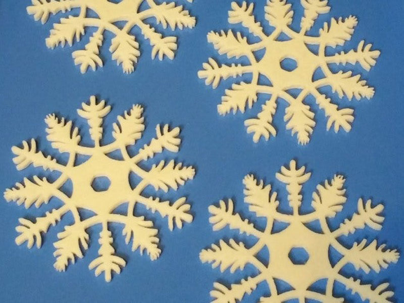 雪花装饰或杯垫