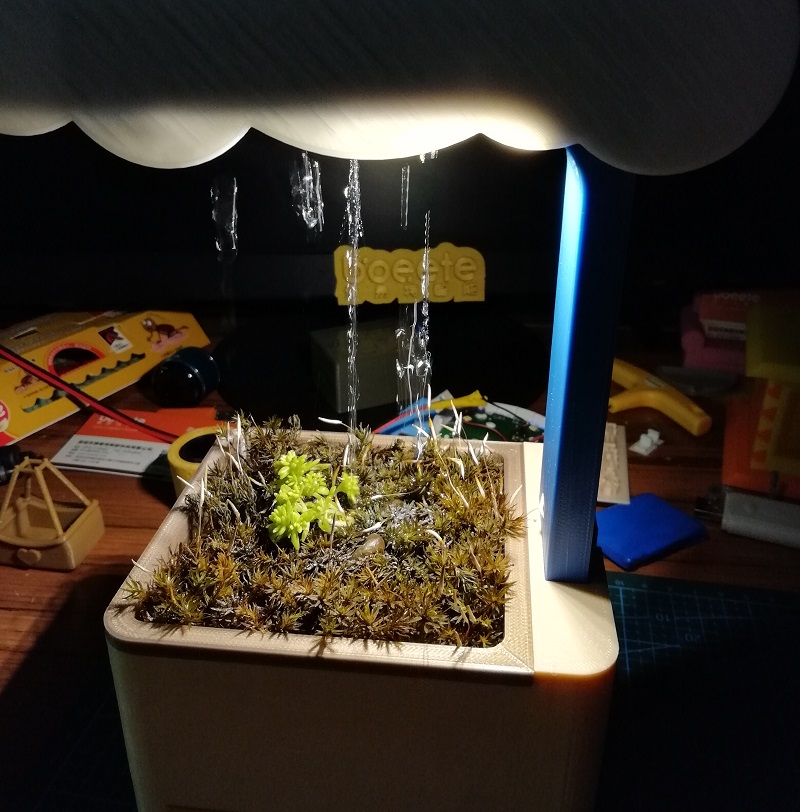 灯光版云朵花盆