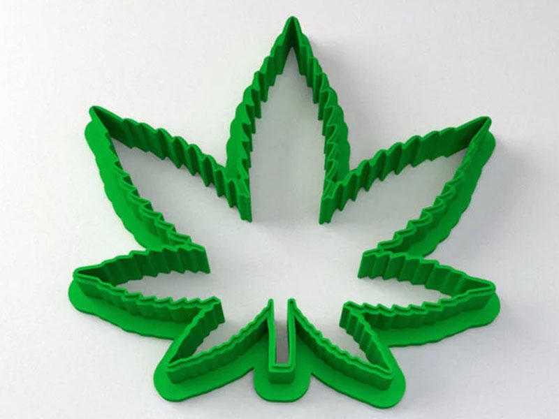大麻叶饼干模