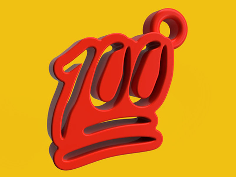 100表情钥匙链