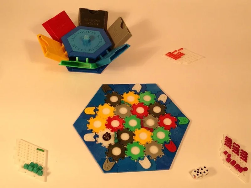 六边形棋盘游戏存储盒